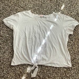 Sundry Soft Tied Cropped Top